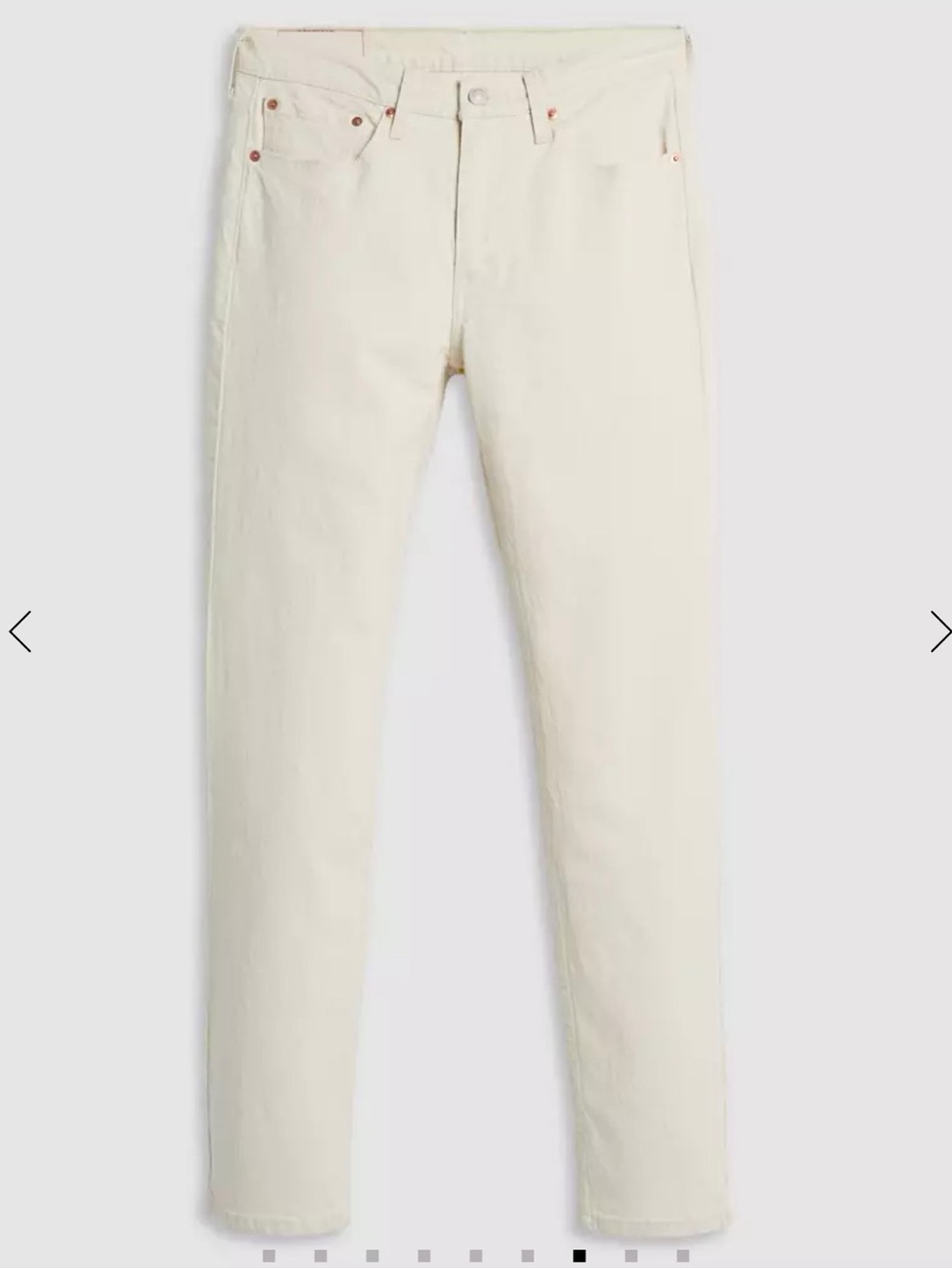 Levi's 514 Regular Fit Straight Leg Jeans Off White Men’s Size 32 X 32